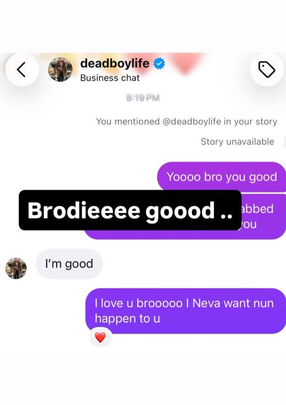 therealugs's tweet photo. Lucki is all good thankfully 🙏 https://t.co/BkYsD0mOrq