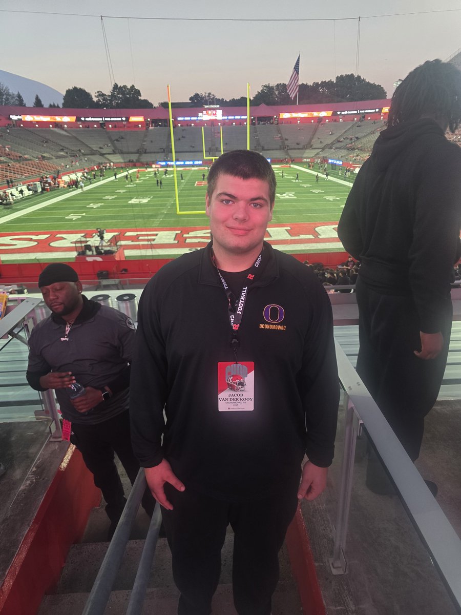 jacob_kooy's tweet photo. Had such a fun time @RFootball! Thank you @MikeCardsRU for the invite. It was so great to meet Coach Turner! Loved the student and band section energy. https://t.co/1Xtu5FZ2am