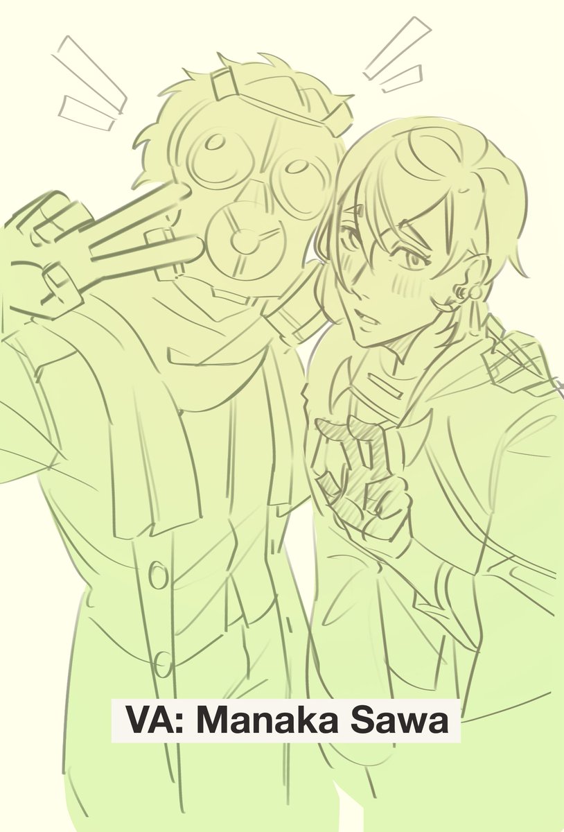 yamayoii's tweet photo. Quick sketch of these two💚❤️ 
#dmmd #NUcarnival https://t.co/HqFyiKFcQX
