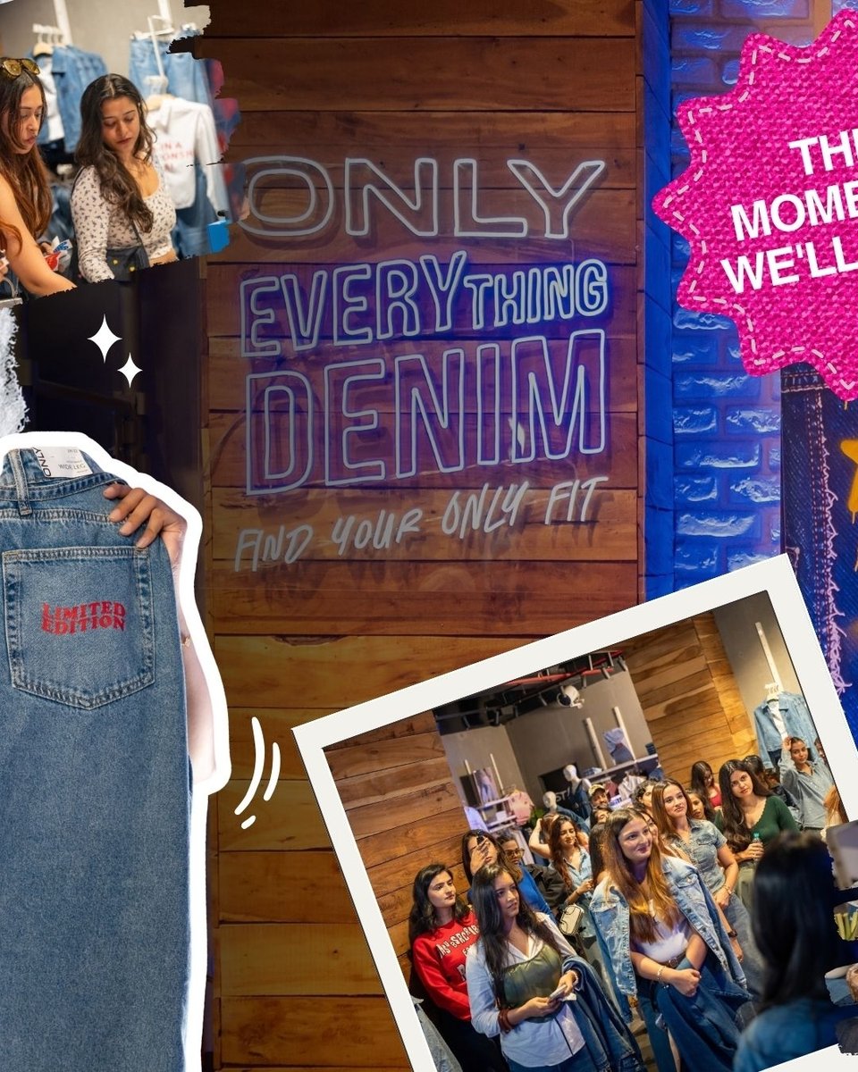 OnlyIndia's tweet photo. All things denim, all things you💙
At the ONLY store in Oberoi Mall, Mumbai.

[Only, Denim Fits, Denim Jeans, Everyday Fits, Casual Fits, Denim Style, Outfit Inspo]

#ONLY #ONLYIndia #TheONLYFit https://t.co/JAN3f1myMo