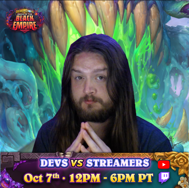 ClarkHELLSCREAM's tweet photo. The Streamers are TAKING DOWN THE DEVS!!!

Reign of the BLACK EMPIRE Theorycraft!
OCT. 6th @ 11am - 4pm / OCT. 7th @ 3pm-9pm (EST)

To celebrate, THIS POST HAS A MEGA BUNDLE GIVEAWAY!

To Enter:
✅ Follow @ClarkHELLSCREAM 
✅ Like + RT
(Optional: Comment your favorite Old God!) https://t.co/HYJjUPqfEr