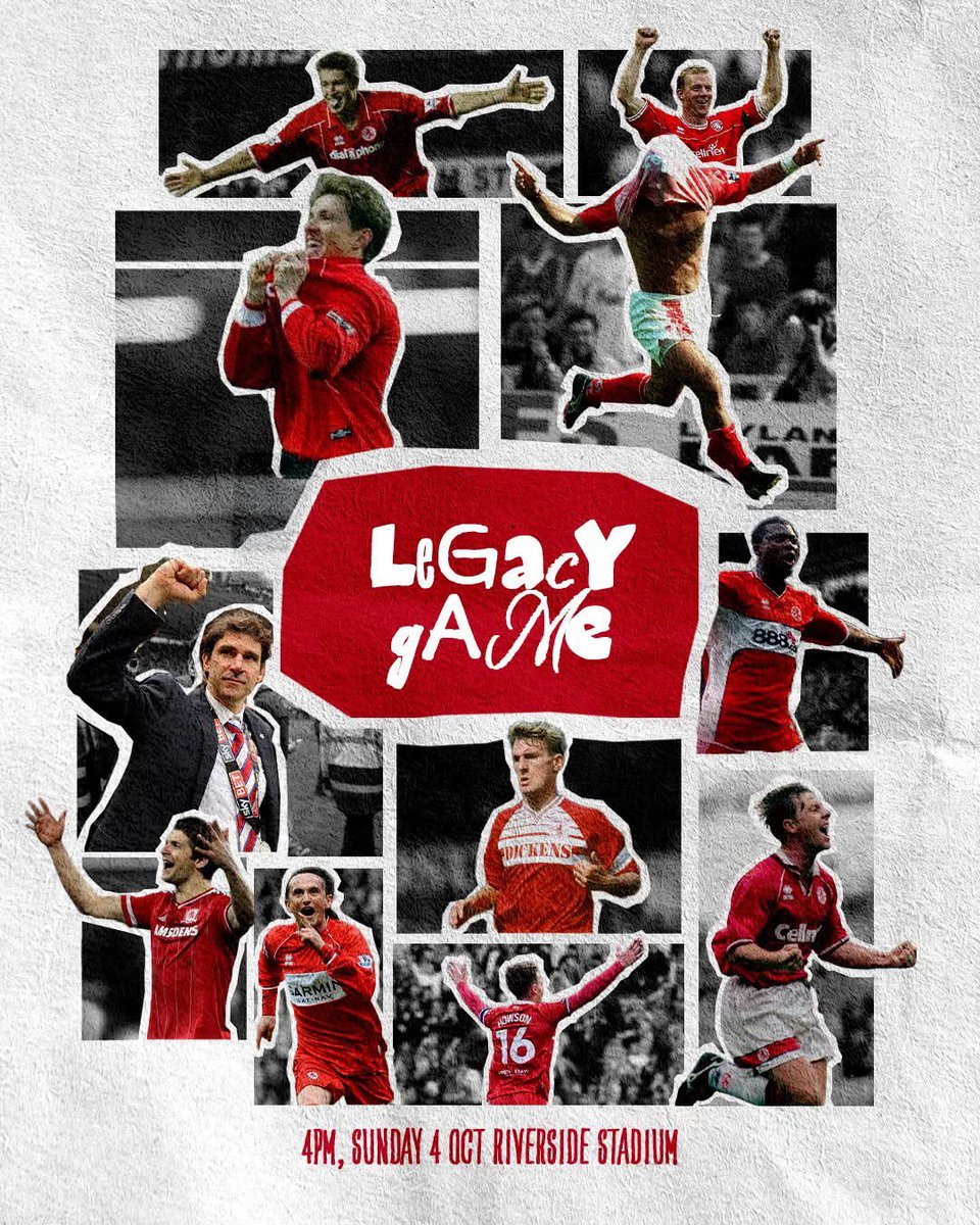 TTAnchor_81's tweet photo. It's going to be some afternoon at The Riverside for the @Boro Legacy Game #UTB https://t.co/2slrbBVmBW