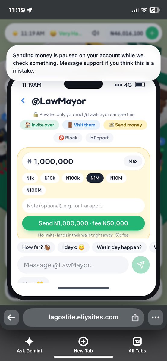 non_resident__'s tweet photo. @Shalom_HeyEliy Why can’t I send money again?😭 https://t.co/6UgJKsvWMJ