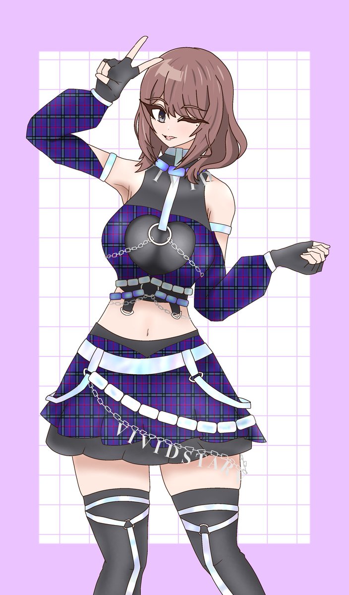 porupuRION's tweet photo. ハードチェック紫藤サナさん https://t.co/aDvfvcvXXP