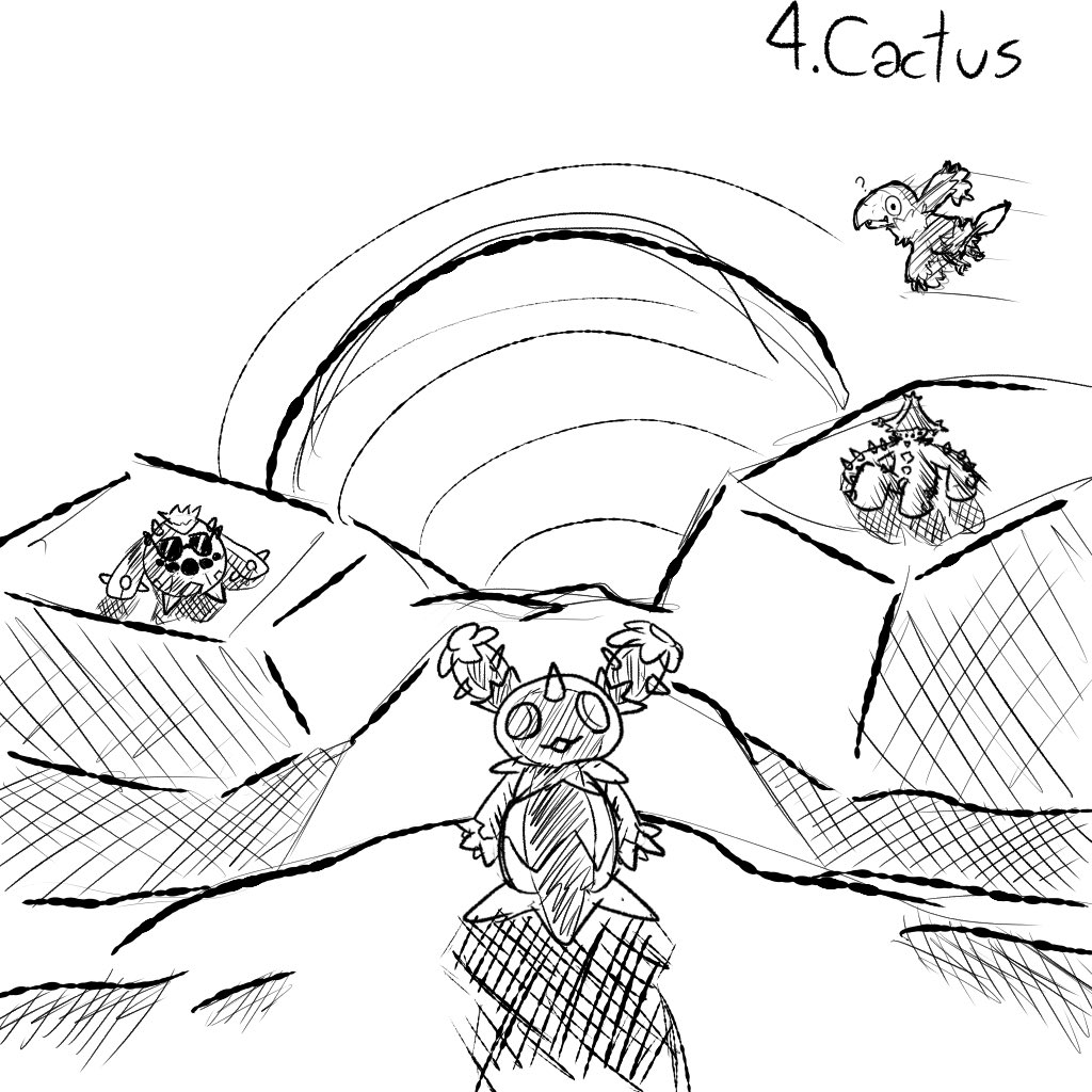 Sohan_Blocco's tweet photo. Day 4: cactus

#inktober #inktober2026 #Pokemonart https://t.co/Il5i8w9uSf