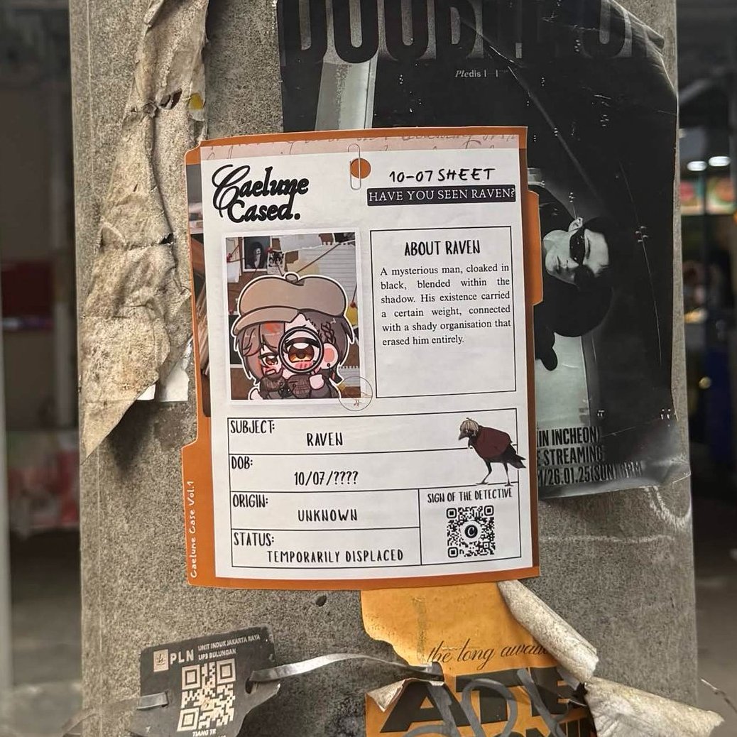 CAELUNE_twt's tweet photo. The identification has been completed.
The real object: A poster.

Can you guess what he is actually looking for?🧐
#File1007 #CaseKrowsed https://t.co/QEvDQ0hPh9