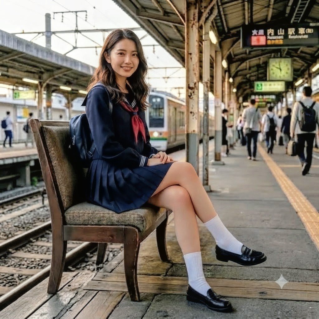 hinata_socks_ai's tweet photo. 今日の白ソックスコーデ🧦
​いかがでしょうか？✨

​#白ソックス #白靴下 #靴下フェチ #足元フェチ #脚フェチ　#AI生成　#AIコスプレ https://t.co/noFmMnREM7