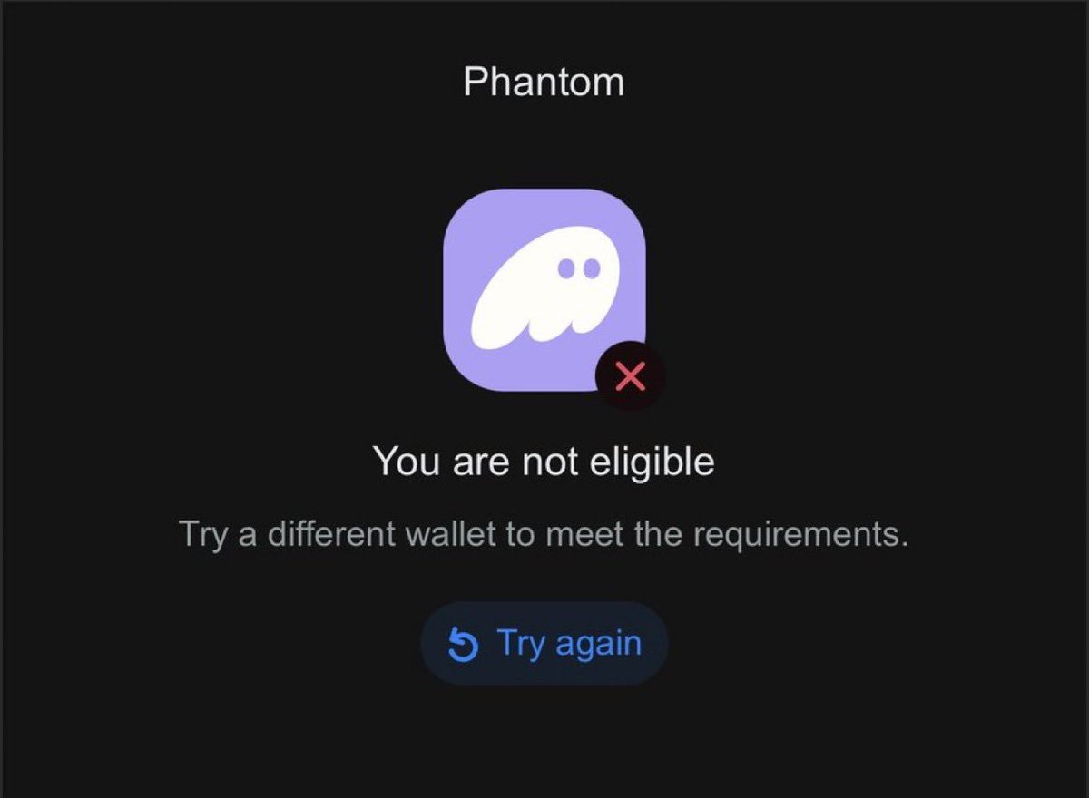 Morsalin12859's tweet photo. 🚨 $54 REWARD — BUT WHY AM I NOT ELIGIBLE TO WITHDRAW?

@RevenueFamily shows that $54 has been transferred to me, but when I try to withdraw through Phantom, it says:

❌ “You are not eligible. Try a different wallet.”

If the reward was already transferred, then why is the withdrawal wallet suddenly not eligible?

Many users are facing similar concerns.

@RevenueFamily — please clarify this ASAP.
We need transparency on the eligibility and withdrawal requirements.

#RevenueFamily #Crypto #Web3 #Phantom