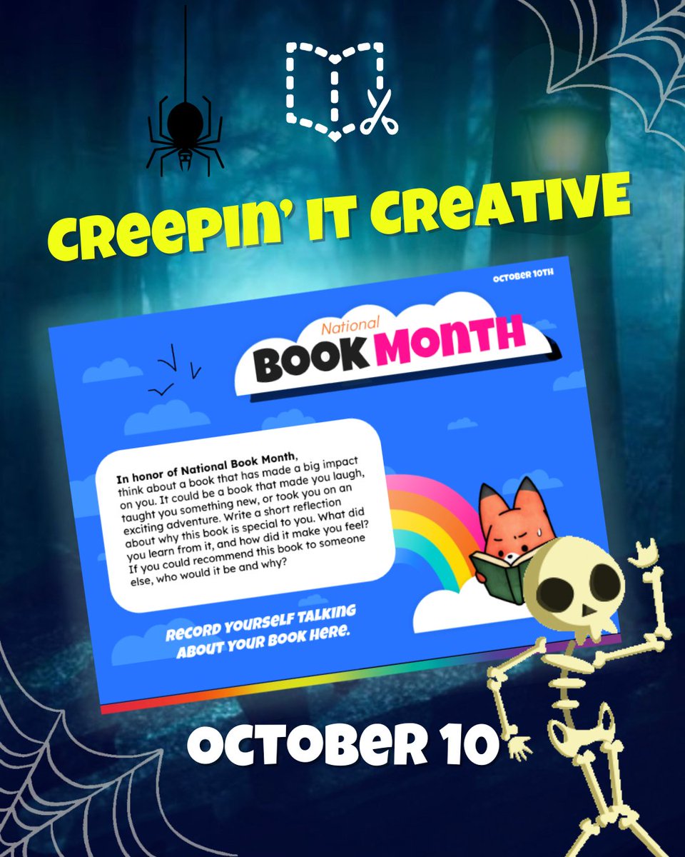 KamiApp's tweet photo. See what spooky celebrations are in store this week in our Book Creator October Monthly Activity Journals! Remix it from our Discovery Library for FREE!

#EdTech #Bellwork https://t.co/YzpAOVTjH1