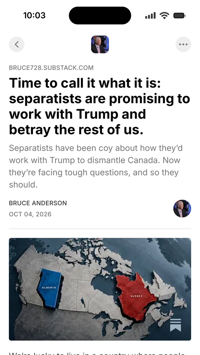 bruceanderson's tweet photo. New column: Separatists are promising to work with Trump and betray the rest of us.  

https://t.co/34pNYT0yZJ https://t.co/d59PeIMbmY