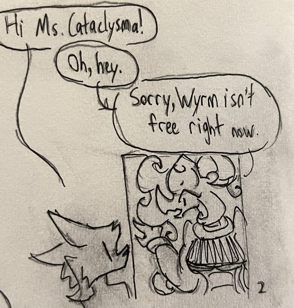 ShinyStarDragon's tweet photo. Wyrmhole and Cataclysma 22: Couple Photo 1/2

When Wyrm awoke from the hospital, the first thing he said was "worth it" (which he impressively said despite part of his throat torn out)
#comic #wyrmholeandcataclysma #art #couple #dragons https://t.co/QkXn6FdS5H