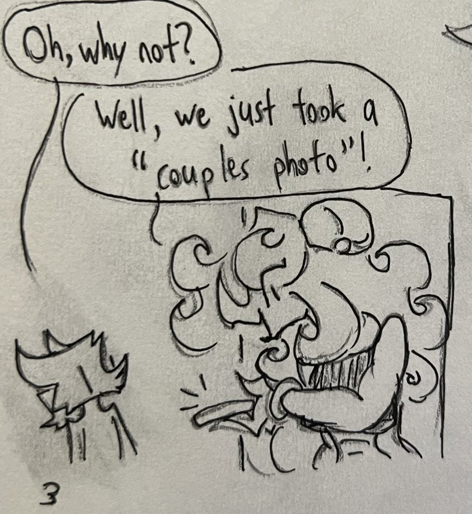 ShinyStarDragon's tweet photo. Wyrmhole and Cataclysma 22: Couple Photo 1/2

When Wyrm awoke from the hospital, the first thing he said was "worth it" (which he impressively said despite part of his throat torn out)
#comic #wyrmholeandcataclysma #art #couple #dragons https://t.co/QkXn6FdS5H