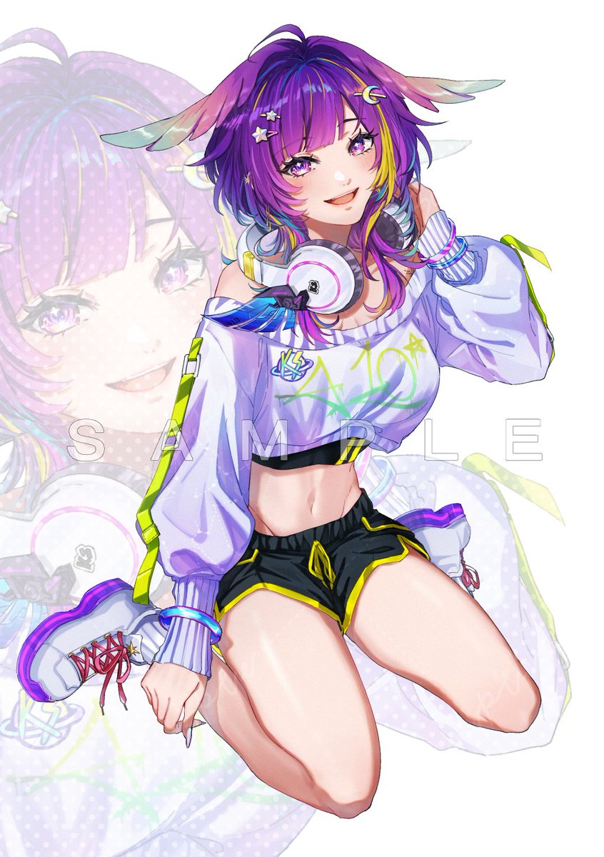 ua_z_oo0's tweet photo. 【work】 煌木紫音さまのお誕生日記念新衣装グッズイラストを担当させていただきました☪️✨

改めまして、お誕生日おめでとうございます！🎂 https://t.co/x182XvVG2g
