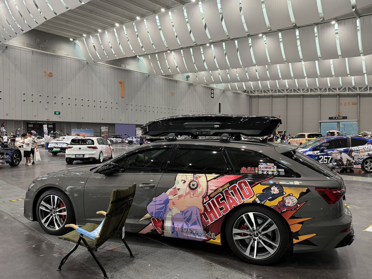 Yumoillust_'s tweet photo. 痛一会1日目　@GDitasha #痛一会 #遼痛組 #痛车 #itasha https://t.co/BjDB5LbKe2