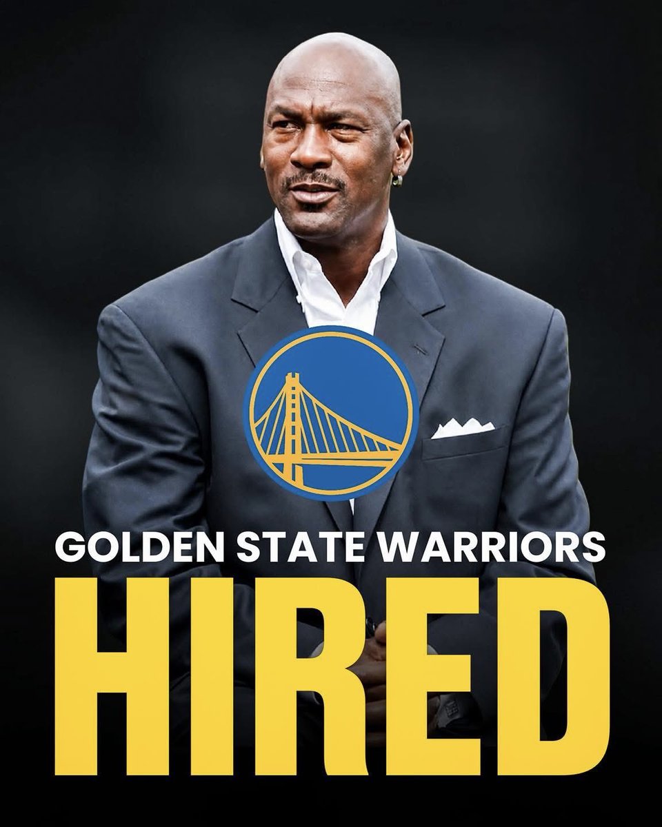 CameronVarelli's tweet photo. The Golden State Warriors have hired
Michael Jordan as a assistant coach under Steve Kerr https://t.co/sTHJYVW3tG