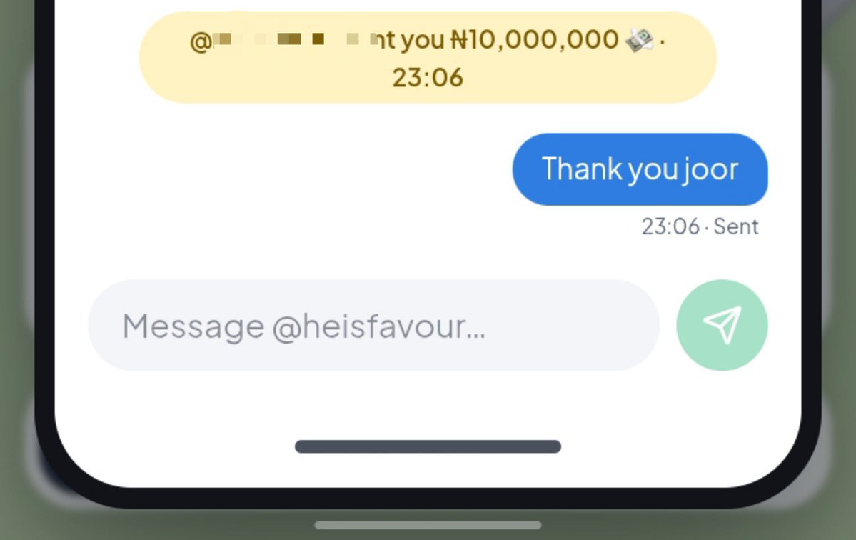 ai_joseph_'s tweet photo. If one of your friends never send you 10m and above before, I'm sorry. https://t.co/6ckNz603r8