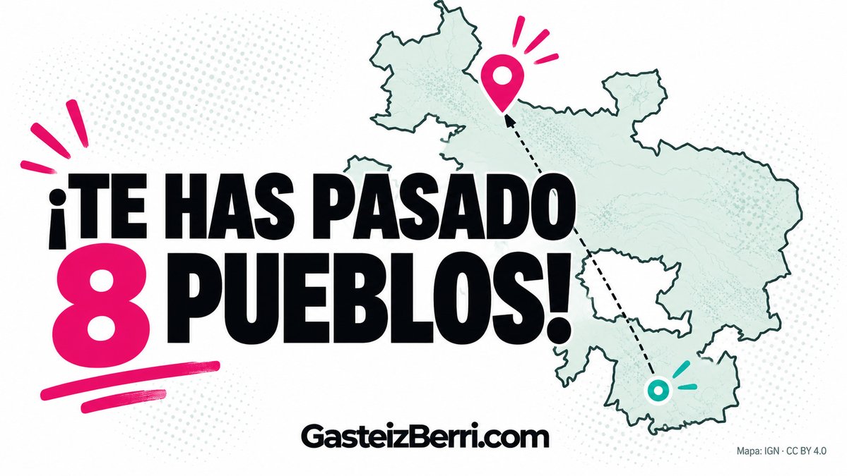 GasteizBerri's tweet photo. Nuevos retos intelectuales(!ja) en nuestra preciosa nueva web. ¿Sabrías colocar estos pueblos de Álava en el mapa? Te damos el nombre. Tú pones el lugar. ¿A cuántos kilómetros te quedarás? https://t.co/v83Ti9ddqx https://t.co/nV95FGmxhS