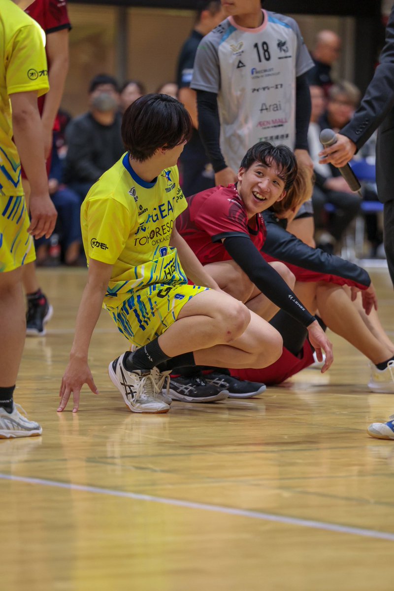 andme__m's tweet photo. 📅 2026.10.04
📍 上川町総合体育館
📸 26-27プレシーズンマッチ⭐️

大学ユニのみんなを勝手に懐古してた🥲

#北海道イエロースターズ
#吉村颯太 選手
#栁澤賢 選手
#ヴォレアス北海道
#中道優斗 選手
#国京大海 選手
#荒尾玲音 選手 https://t.co/CU9SAjv1mS