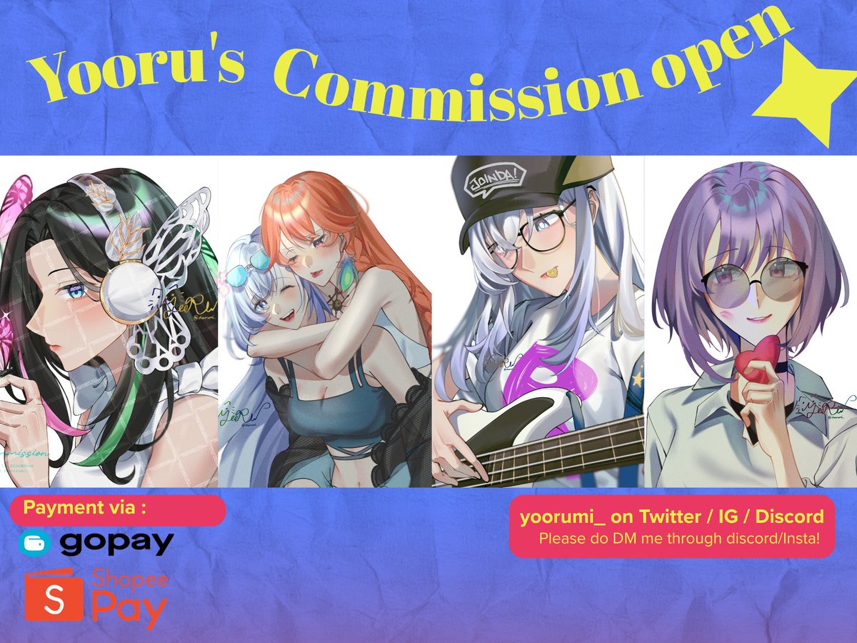 yoorufolder's tweet photo. ↻+♡ are appreciated! 

Hawooo berikut update commission sheetku, feel free buat tanya² bila tertarik~ open smpe kiamat-

Bila tertarik, tolong DM ke discord/IG yaa >.<
update pengerjaan ada disini 👇
https://t.co/oDnQfyBCjp…

#commissionopen #zonajajan #zonauang https://t.co/rs1rImFHIB
