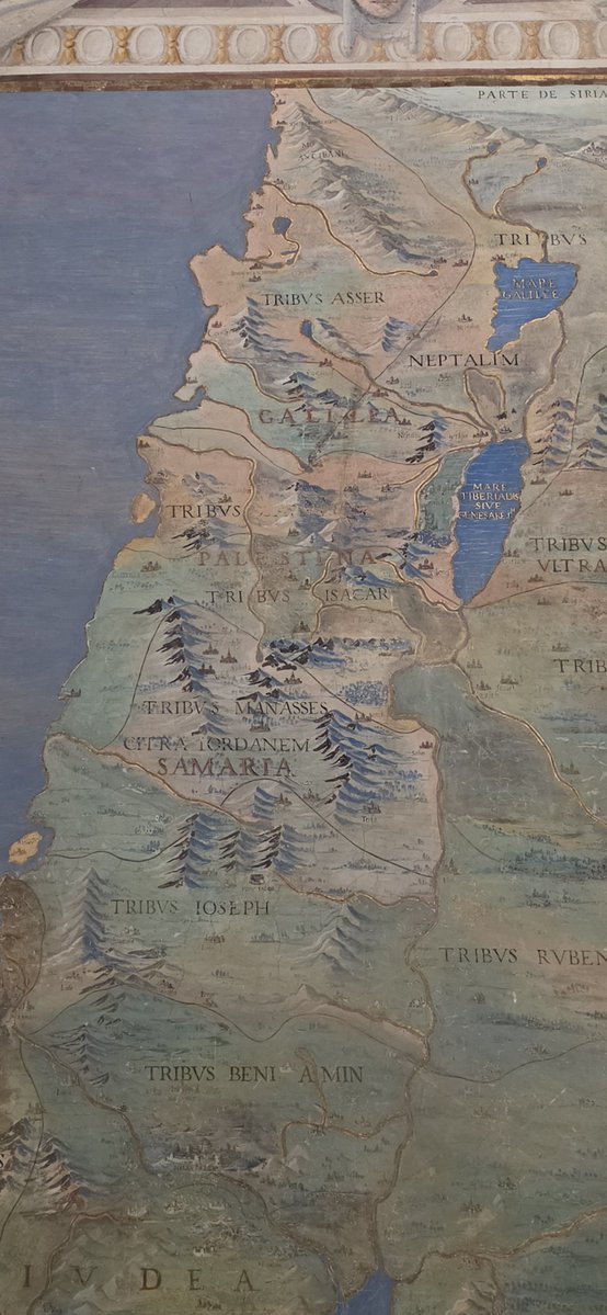 Mni3llo's tweet photo. Questa mappa si trova nella sala del mappamondo a palazzo Farnese a Caprarola, Viterbo è una mappa che risale tra la fine del 1573 e il 1575, consiglio a tutti Sionisti di guardarla bene, molto bene, Israele non esiste, esiste la Palestina
#FREEPALESTİNE #ddlantisemitismo https://t.co/GinlHIhxPi