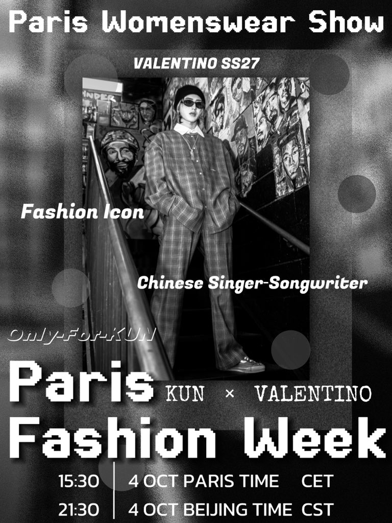 Zhangyanspkm's tweet photo. Original songwriter KUN makes his way to the Valentino Paris runway.

KUN for Valentino in paris
#KUN #valentino #KUNxValentinoSS27 #ValentinoSS27 #ValentinoAntibiblioteca
@kun_officialx @MaisonValentino https://t.co/vnq8MdPZx8