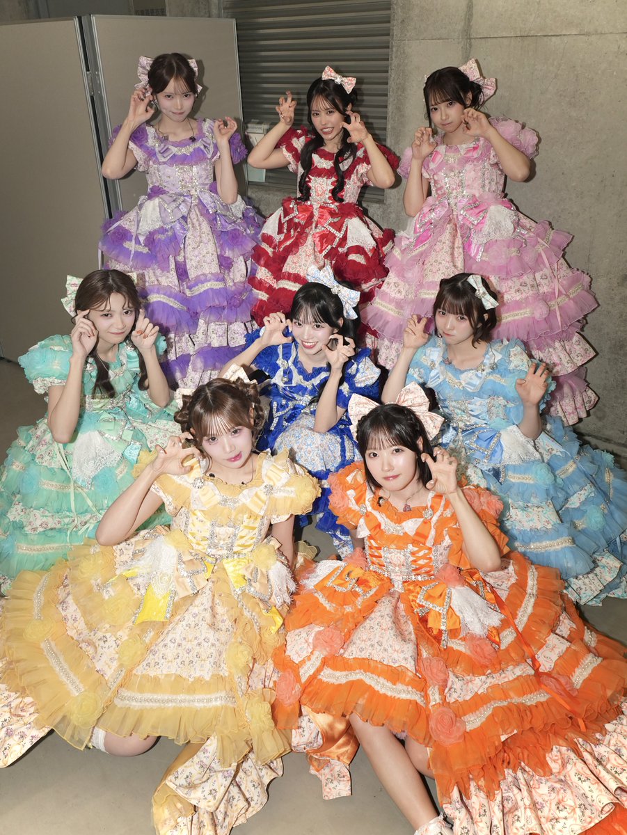 CUTIE_STREET_'s tweet photo. 【アリーナツアー in 宮城🏟️✨】

全国ツアー #CUTIELAND
第5公演目❕🌷

セキスイハイムスーパーアリーナ🌈
DAY2もありがとう❕♡

天使の日(10/4)なので
「天使と悪魔」

💛古澤里紗❤️佐野愛花
💚板倉可奈💙増田彩乃
🧡川本笑瑠🩵梅田みゆ
💜真鍋凪咲🩷桜庭遥花

#CUTIESTREET #きゅーすと https://t.co/P7UNh8S2Ey