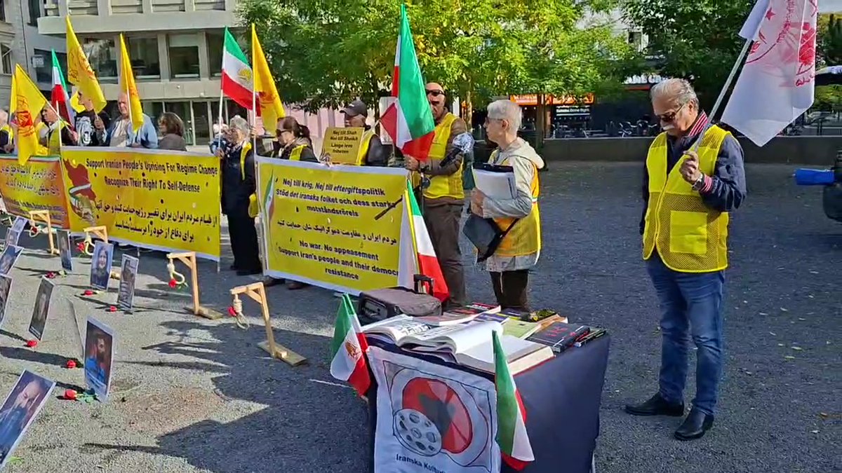 4FreedominIran's tweet photo. 7-Malmö, Oct 3, 2026: Iranian Resistance supporters held a rally to condemn executions in Iran. They also commemorated the September 27, 1981 uprising in Tehran and the anniversary of Zahedan’s Bloody Friday in 2022.
#StopExecutionsInIran #WeSupportMEK #FreeIran https://t.co/aSe0g78pRh