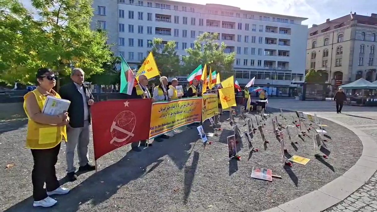 4FreedominIran's tweet photo. 8-Malmö, Oct 3, 2026: Iranian Resistance supporters held a rally to condemn executions in Iran. They also commemorated the September 27, 1981 uprising in Tehran and the anniversary of Zahedan’s Bloody Friday in 2022.
#StopExecutionsInIran #WeSupportMEK #FreeIran https://t.co/9At63t1rgm