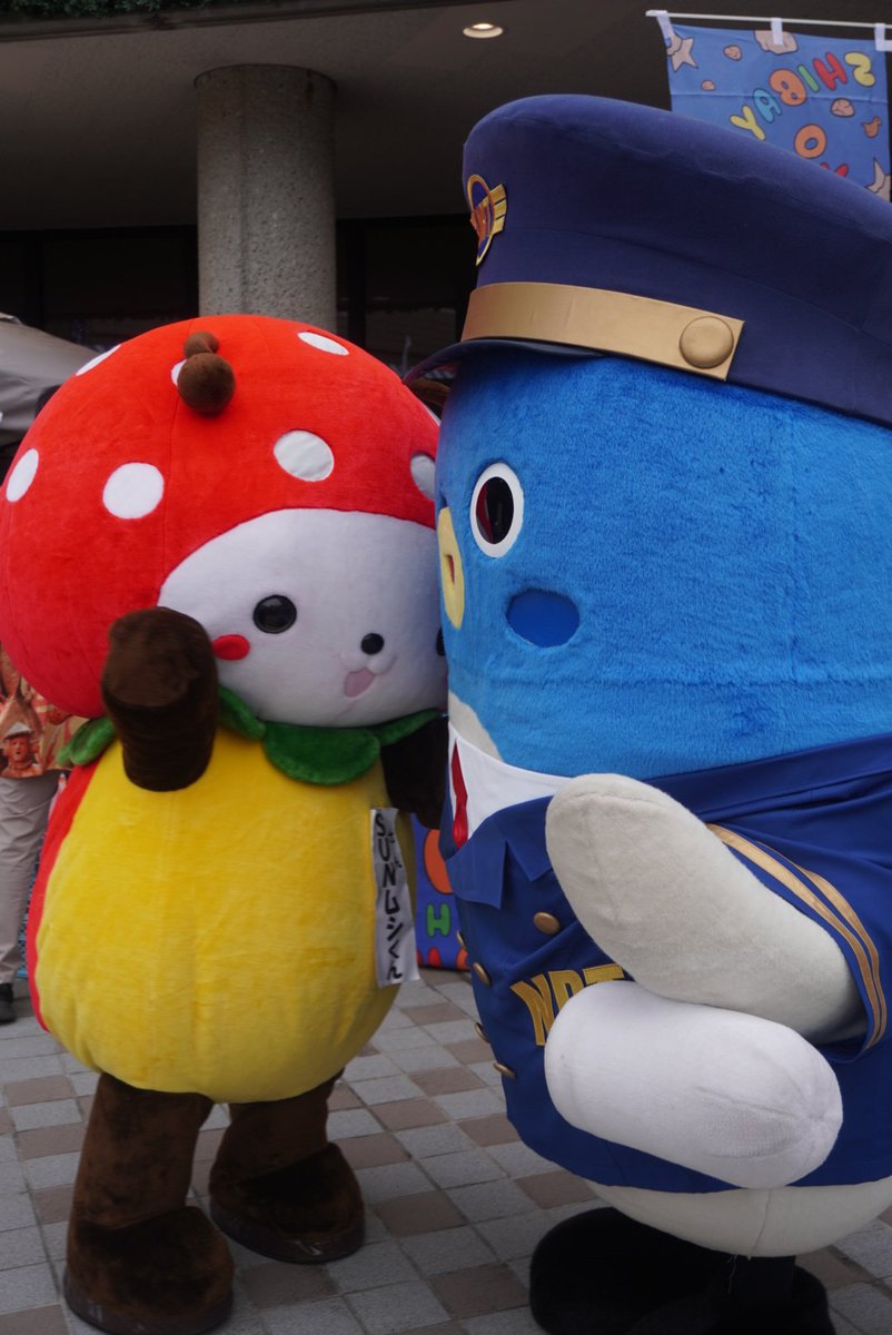 yukarisatsuki's tweet photo. 山武市のSUNムシくんとツーショット(*´ω｀*)💕 
仲良くて可愛いね(*´ω｀*)💕
#うなりくん
#SUNムシくん https://t.co/QboSGZ25sF