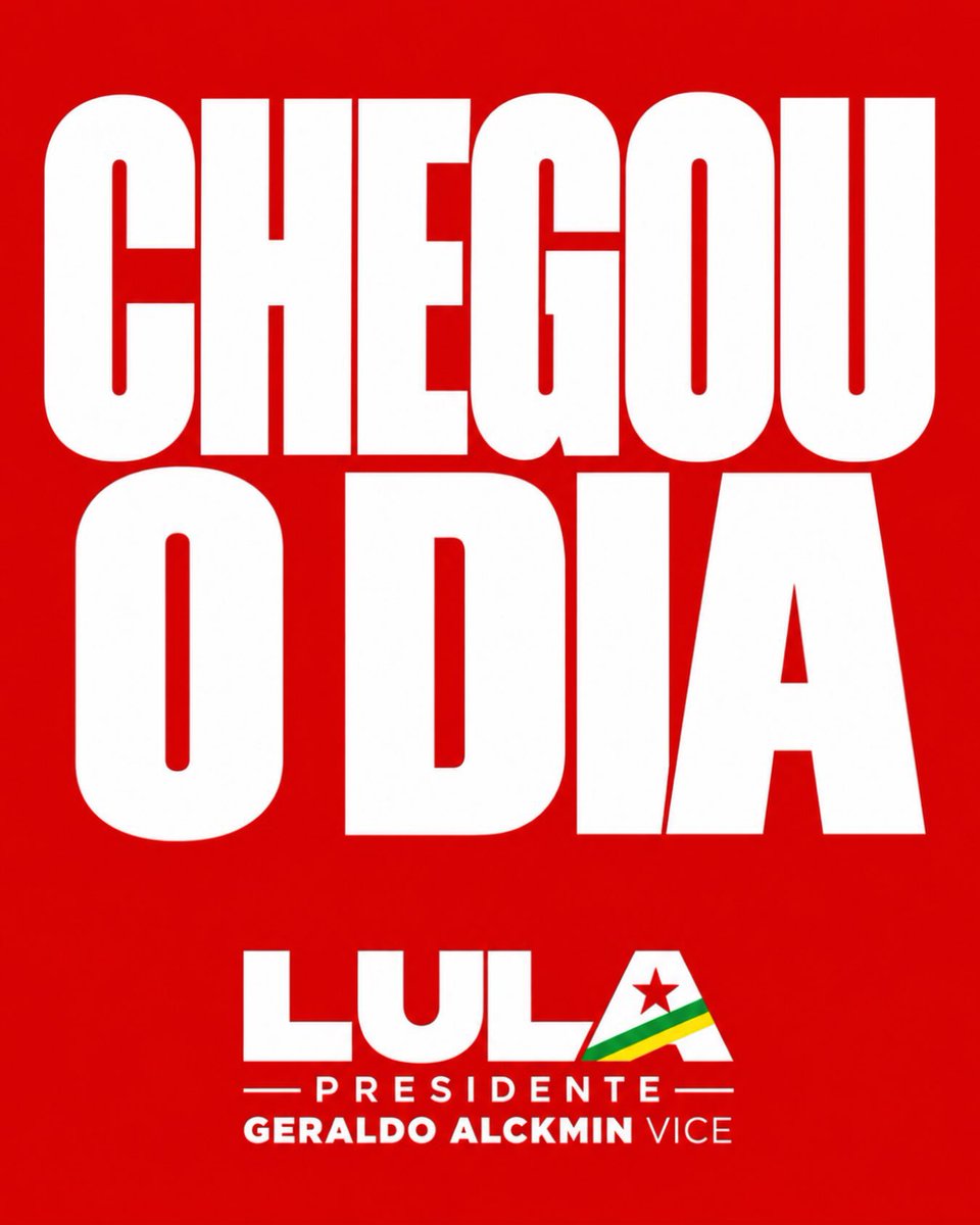 Rogeriononatosa's tweet photo. 🚩🚩BOM DIA PETISTAS, LULISTAS É ESQUERDISTAS!
Chegou o grande dia, vamos eleger Lula no primeiro turno 

É HOJE
HOJE É 13 https://t.co/owRKSTbjDK