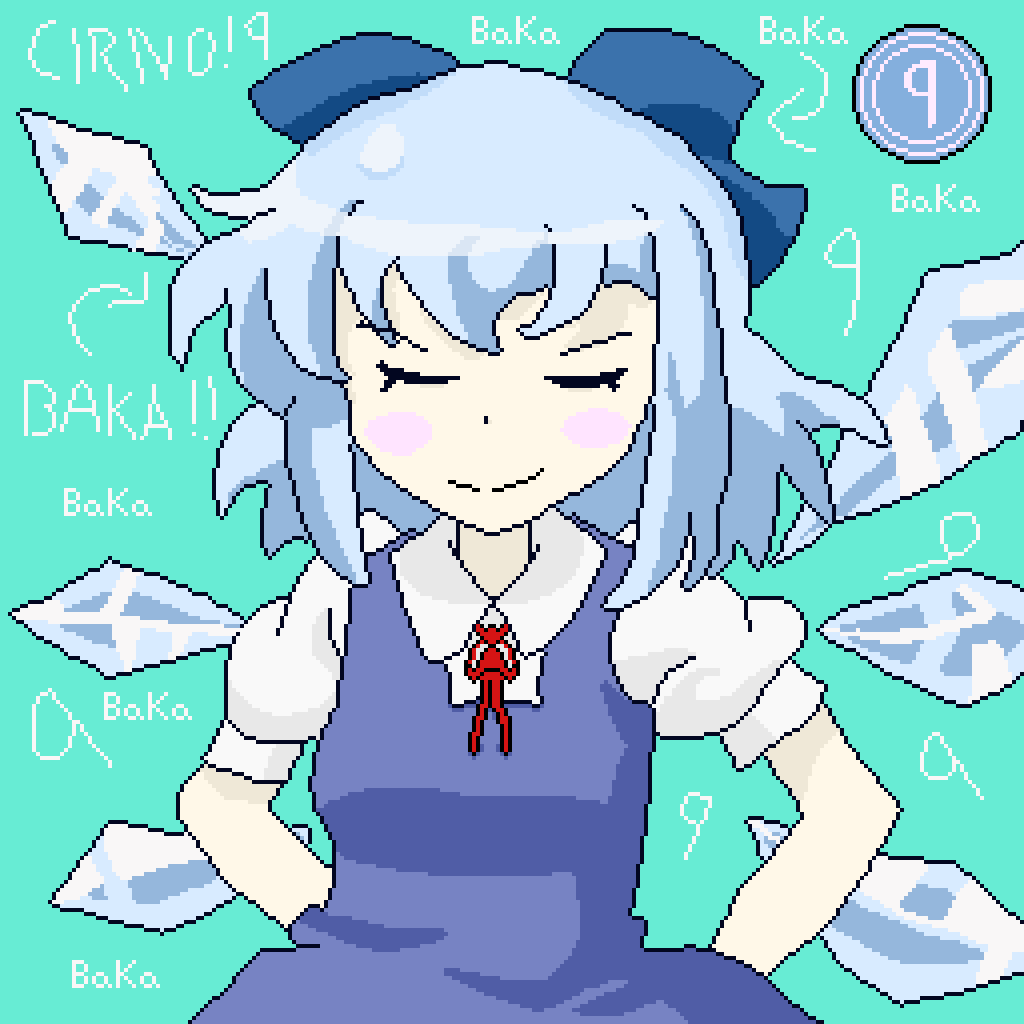 DabbidTW's tweet photo. DAY 8 of drawing for the first time. Cirno 
999999999999999999999999 https://t.co/iGn4vgBXe4