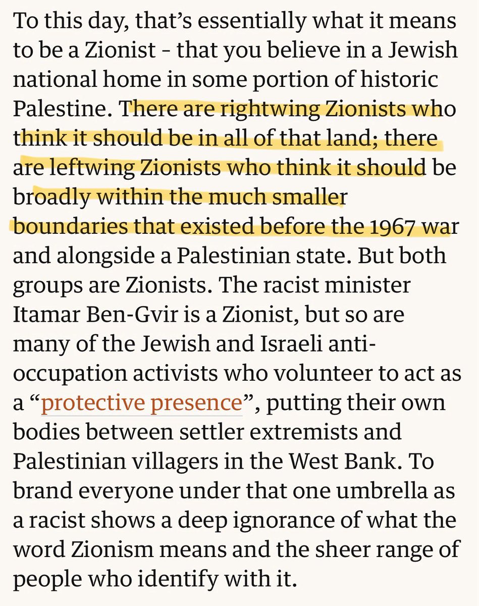 Microlambert's tweet photo. @JoshuaGarfield @Freedland ‘When you attack Zionism, have you considered that it encompasses a right wing who want a state occupying 100% of an ethnically-cleansed historical Palestine, but also a left who only want 78%?’ https://t.co/MFCaH2tK2Z