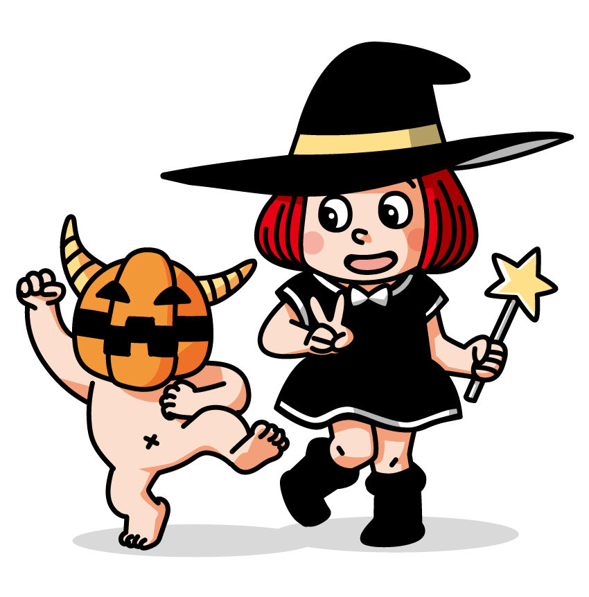 shigerun2026's tweet photo. 10月は私たちの出番だよー。
うおー。

#オリキャラ 
#ハロウィン 
#魔女っ子 https://t.co/1JCRp3dQwF