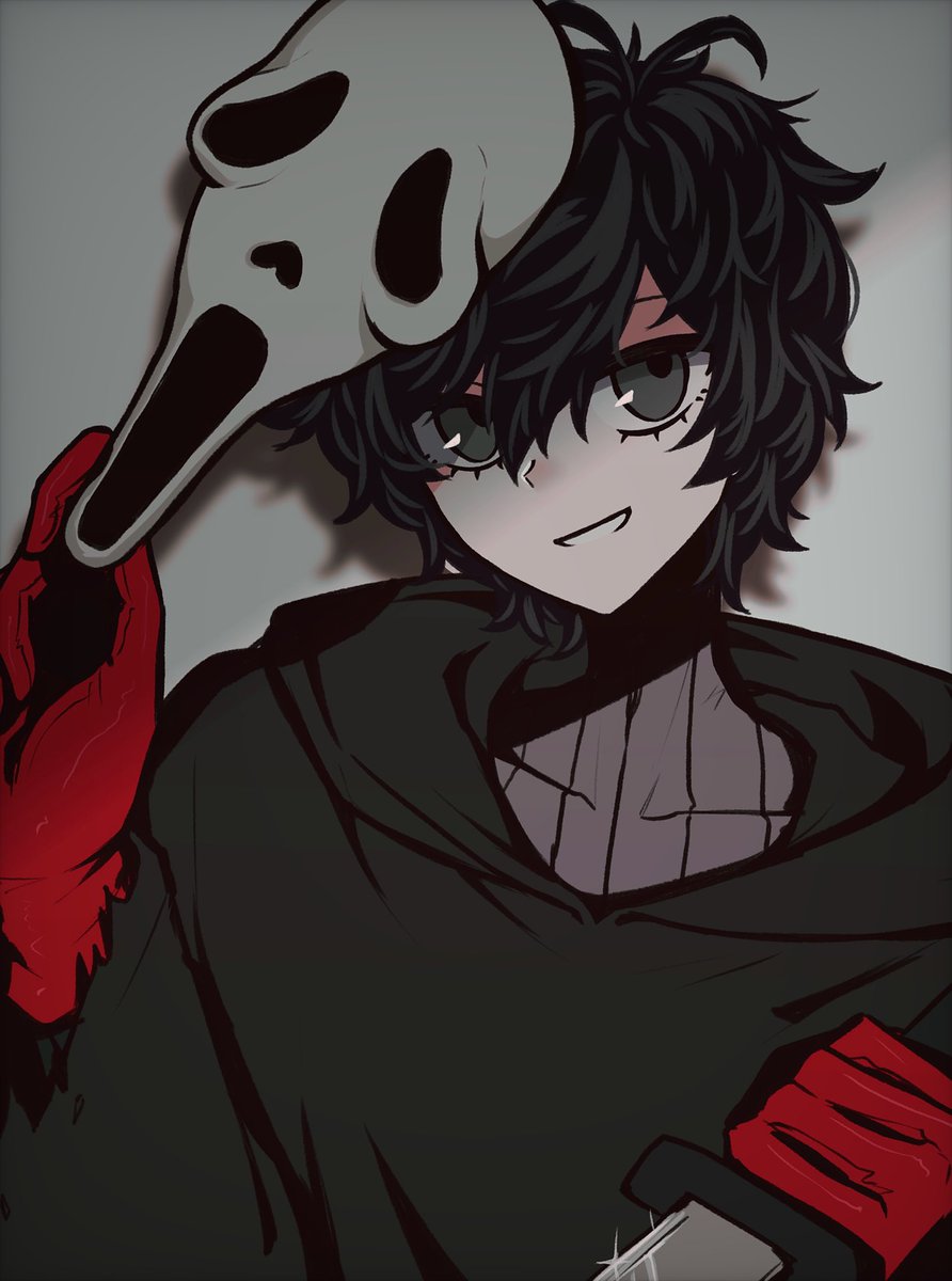 akeesakee's tweet photo. having a lot of fun in fortnite recently it makes me smile everytime i get ghostface's knife ..

my beloved black-clad masked knife users https://t.co/RAl28gGCEA