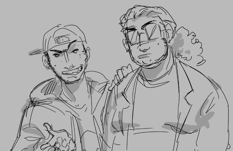 Insanityloss_'s tweet photo. day 3 and 4 of #eltingtober2026 Ok. Ok Does this count as lenunzio EVeryone: Yes oK Lenunzio too https://t.co/J8tEN4KGiL