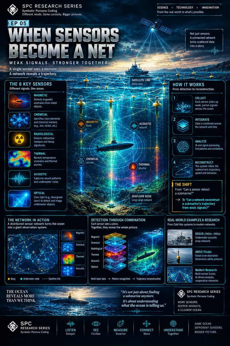Jace_blog's tweet photo. 4,000 ARGO floats already monitor global oceans for temperature and salinity.
Imagine each carrying a magnetometer, gamma detector, and chemical sensor.
The grid exists. The question is what is listening through it right now.
#TransparentOcean #DistributedSensing #Oceanography https://t.co/KWqFW4xu8X