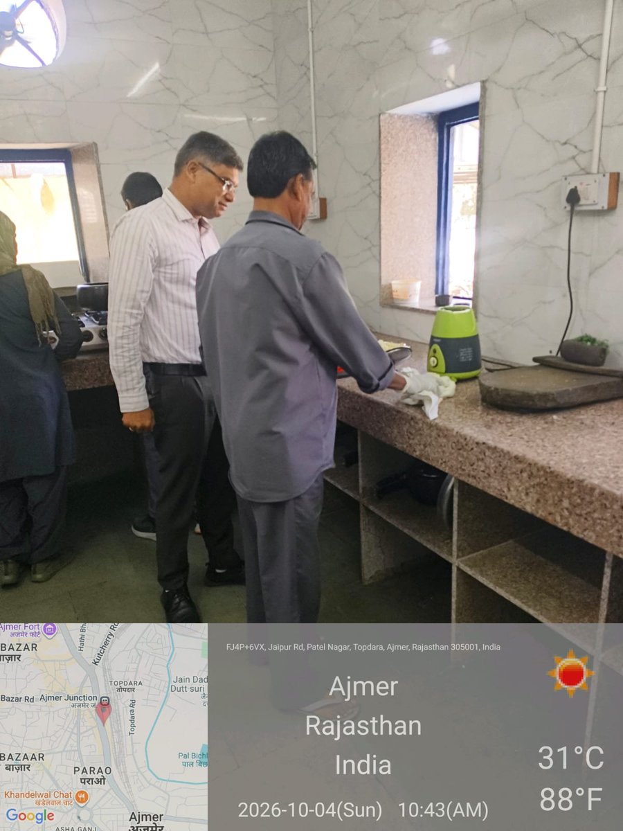 DrmAjmer's tweet photo. Deep cleaning of base kitchen And pest &amp; Rodent control coordination with catering agencies Ajmer Railway Station https://t.co/Tey90AVNvR