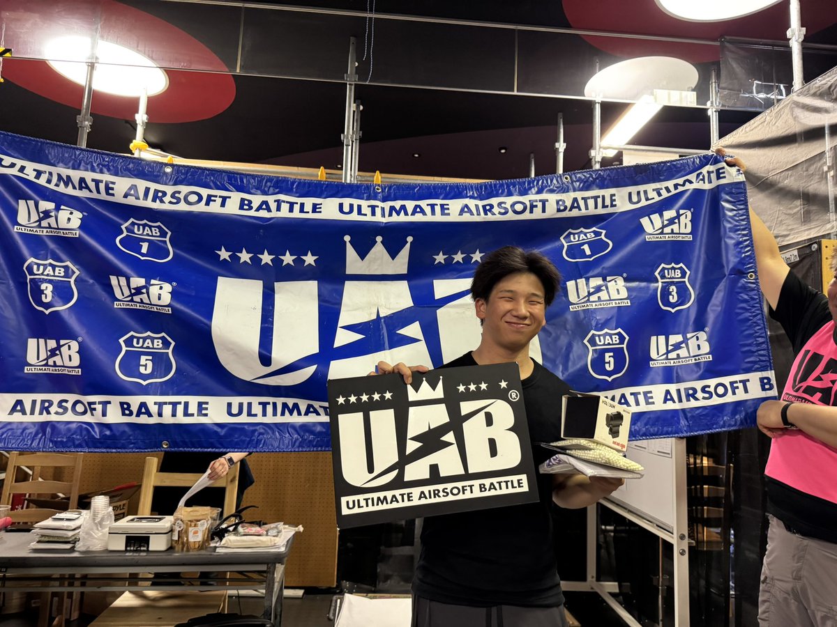 uab_airsoft's tweet photo. UAB1EAST20260802 @Area41Y 

ビギナークラス結果！

優勝🏆    レイ選手
準優勝🥈 こばやん選手
第3位🥉 フキ選手
第4位      みく選手

UAB1EAST 20261004ビギナークラス優勝はレイ
選手🏆
優勝おめでとうございます✨

#UAB #UAB1 #UAB1EAST https://t.co/tk9HyFQ1eW