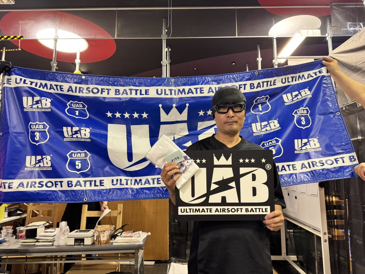 uab_airsoft's tweet photo. UAB1EAST20260802 @Area41Y 

ビギナークラス結果！

優勝🏆    レイ選手
準優勝🥈 こばやん選手
第3位🥉 フキ選手
第4位      みく選手

UAB1EAST 20261004ビギナークラス優勝はレイ
選手🏆
優勝おめでとうございます✨

#UAB #UAB1 #UAB1EAST https://t.co/tk9HyFQ1eW