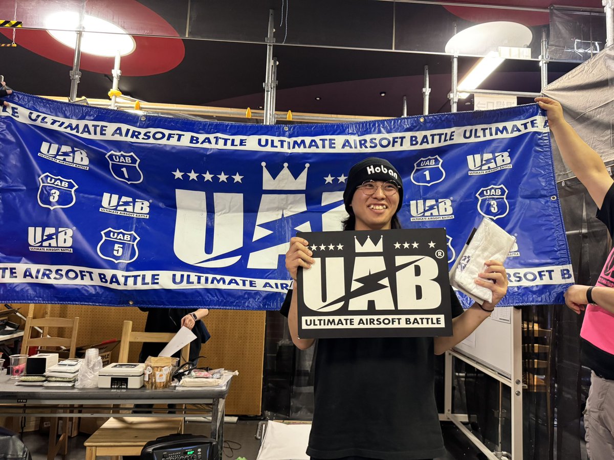 uab_airsoft's tweet photo. UAB1EAST20260802 @Area41Y 

ビギナークラス結果！

優勝🏆    レイ選手
準優勝🥈 こばやん選手
第3位🥉 フキ選手
第4位      みく選手

UAB1EAST 20261004ビギナークラス優勝はレイ
選手🏆
優勝おめでとうございます✨

#UAB #UAB1 #UAB1EAST https://t.co/tk9HyFQ1eW
