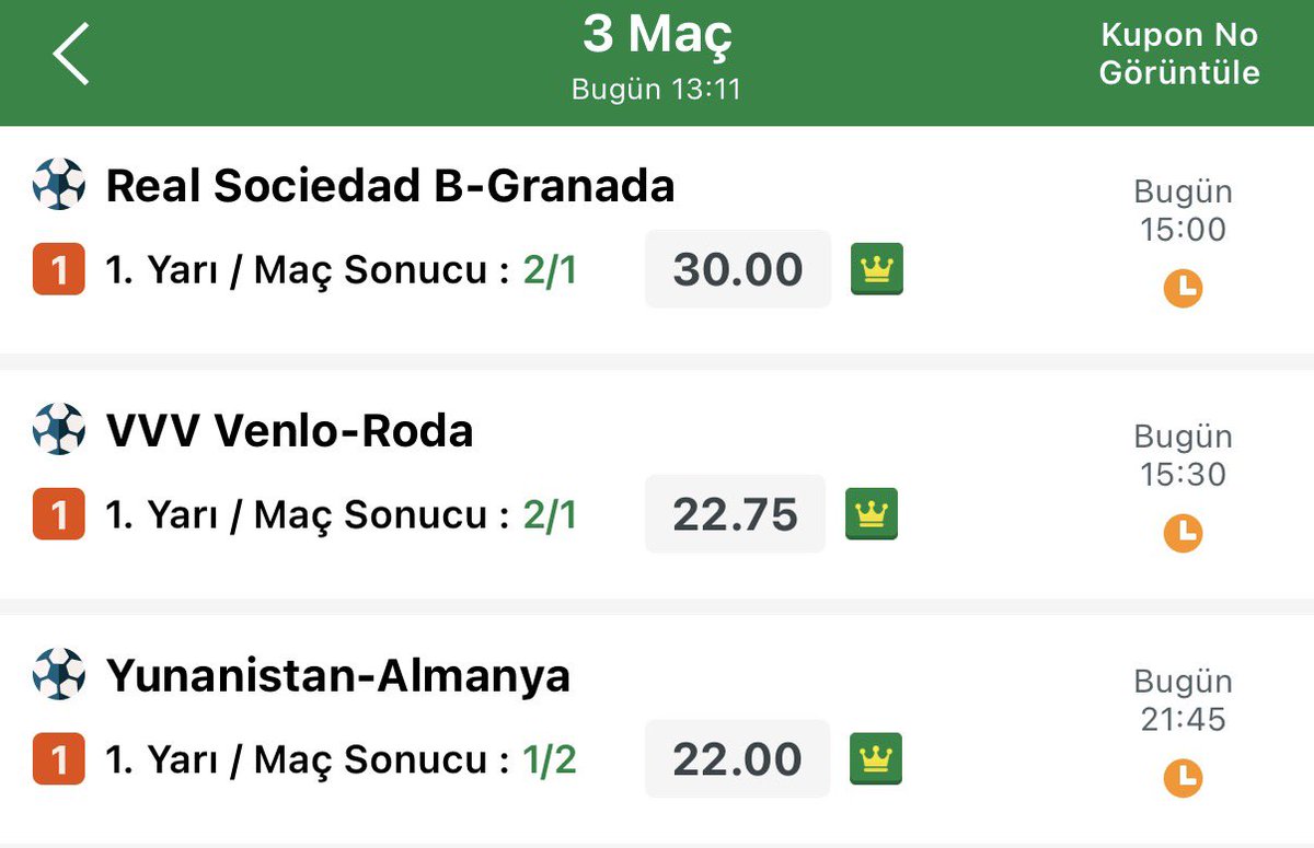 profesortiiips's tweet photo. SEA 🙋

🏟️VENLO - 🏟️RODA
               2/1-1/2
🏟️YUNANİSTAN - 🏟️ALMANYA
                 1/2-2/1

BOL ŞANS ❤️👈

Süpriz olduğunun farkında olun dostlar en zorunu deniyoruz https://t.co/sfjhxheTGW