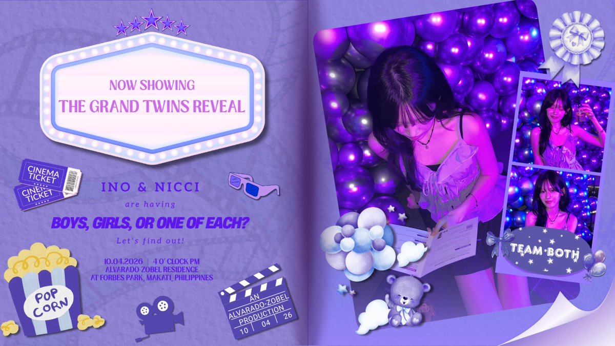 esojteric's tweet photo. ㅤ
ㅤㅤ ㅤ
𝗺𝗶𝗸𝗮 𝗽𝗼𝘀𝘁𝗲𝗱 𝗮𝗻 𝘂𝗽𝗱𝗮𝘁𝗲!
⚲ Forbes Park, Makati
"gender reveal for the twins! ate mika
wants a mini nicci and mini ino soon 🥰"
#DAZTwinsGenderReveal
#TeamBoth
ㅤㅤ ㅤ https://t.co/yPhLQGrU3S