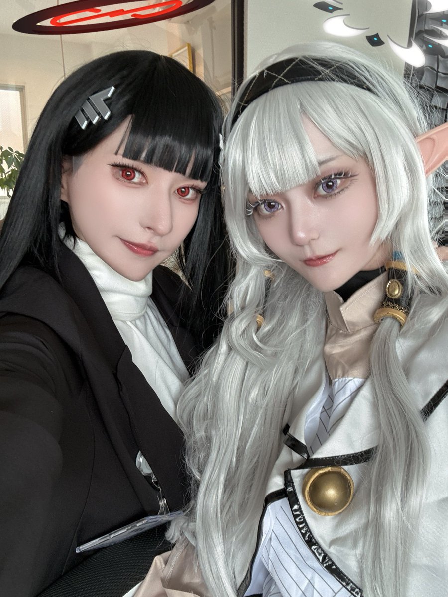 snowt_cos's tweet photo. 念願のヒマリオ撮影でした🖤🤍 https://t.co/6zazfU6TkW