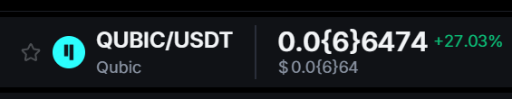 Defaultplayer13's tweet photo. $QUBIC with +27% https://t.co/0kA1cm6QPz