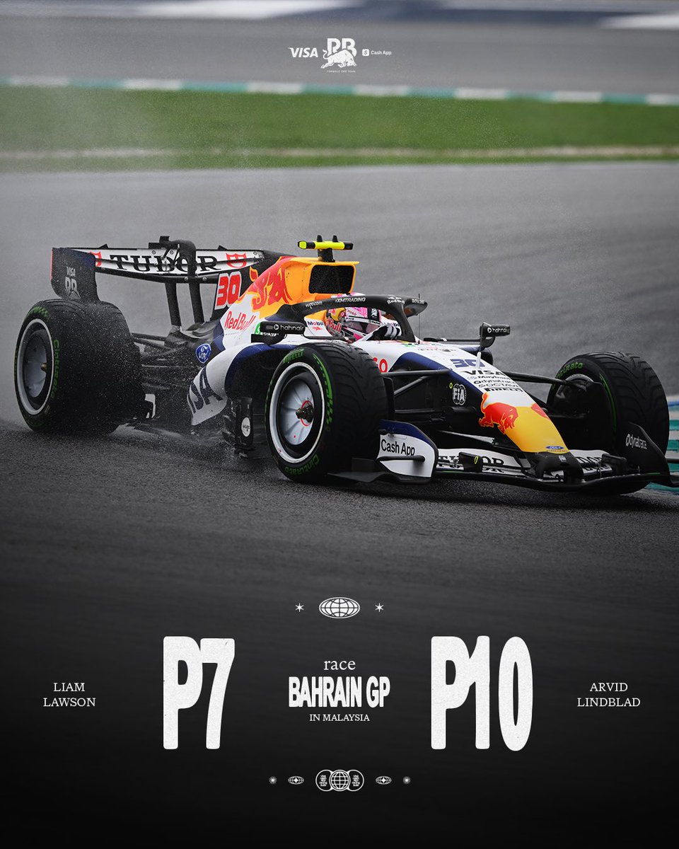 visacashapprb's tweet photo. Leaving 🇲🇾 with them points 🙌

A huge shift from both drivers in Sepang!

#F1 #VCARB #BahrainGP https://t.co/d4urPSS1AL