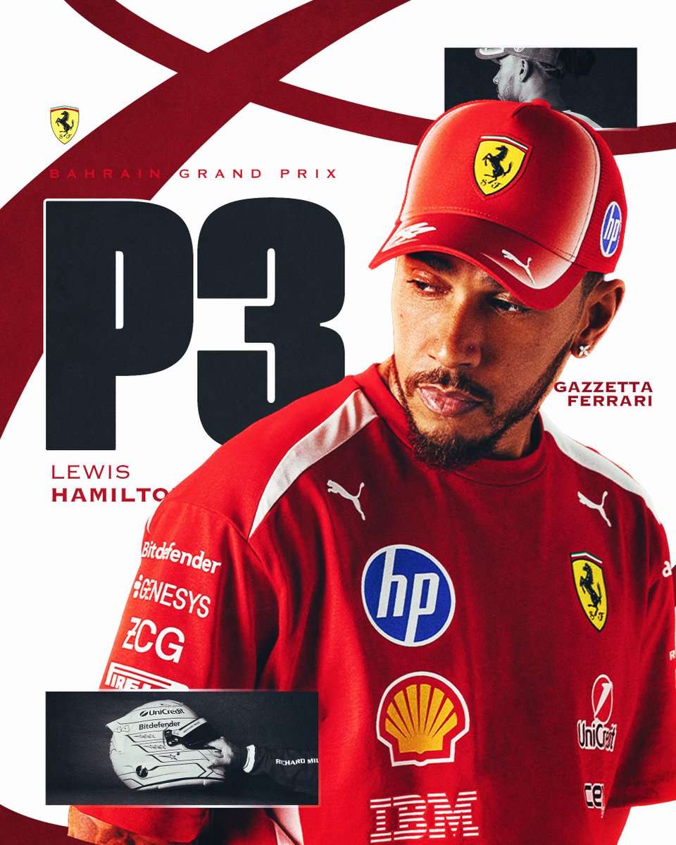 GazzettaFerrari's tweet photo. 🏁 RACE | #BahrainGP 🇧🇭 

LEWIS HAMILTON - P3
CHARLES LECLERC - P4 https://t.co/EjXHOAeVwo