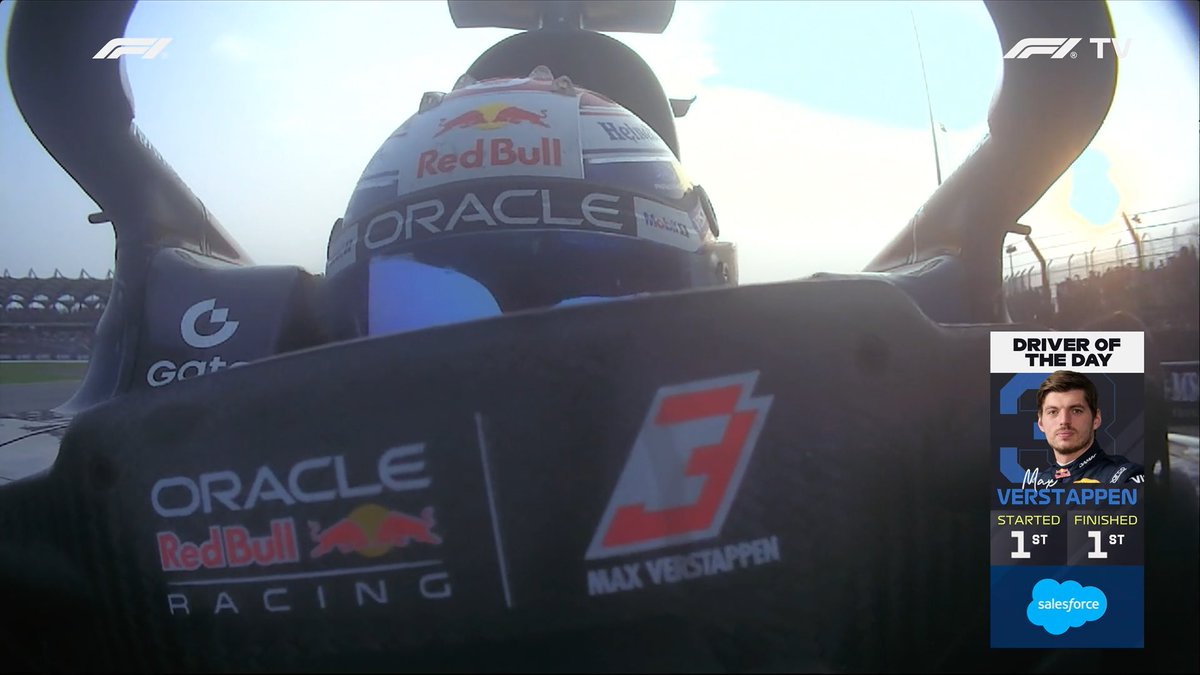 Vetteleclerc's tweet photo. DRIVER OF THE DAY: MAX VERSTAPPEN

#BahrainGP https://t.co/QUxy9FkVQX
