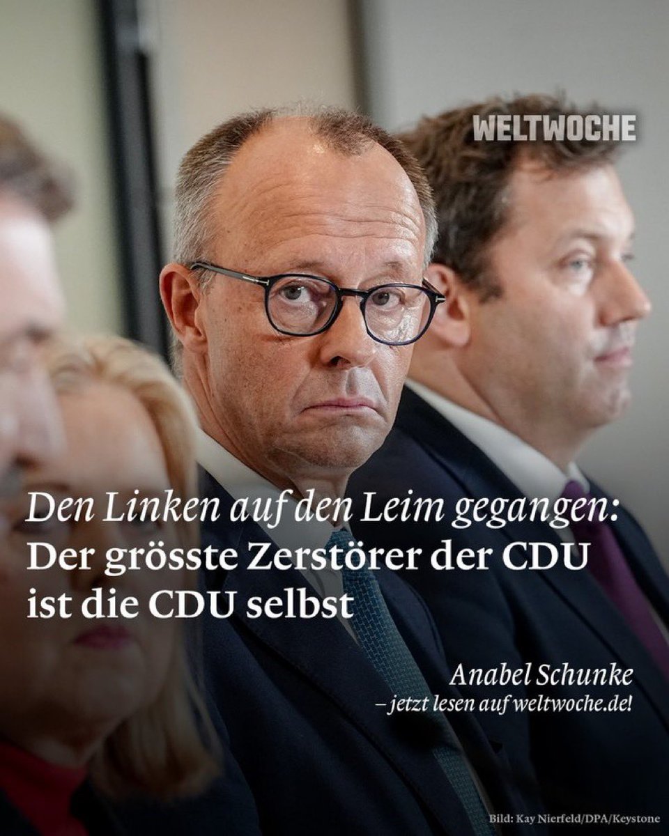 ainyrockstar's tweet photo. „Fest steht: Wer mit linken Clan-Freunden und Hardcore-Sozialisten ins Bett steigt, hat nicht nur keine Ansprüche mehr an
die Union in Richtung Brandmauer zur AfD zu stellen. Er sollte für die Union auch nicht mehr erste Wahl als Koalitionspartner sein. Die Zeichen stehen auf Schwarz-Blau beziehungsweise mittlerweile eher auf Blau-Schwarz. Und das ist am Ende wohl die grösste Hürde. Nur muss sie jetzt endlich einmal genommen werden. Denn Fakt ist: Alles andere wird die Situation für die CDU nur noch schlimmer machen.“

https://t.co/WMwgAD459Y
