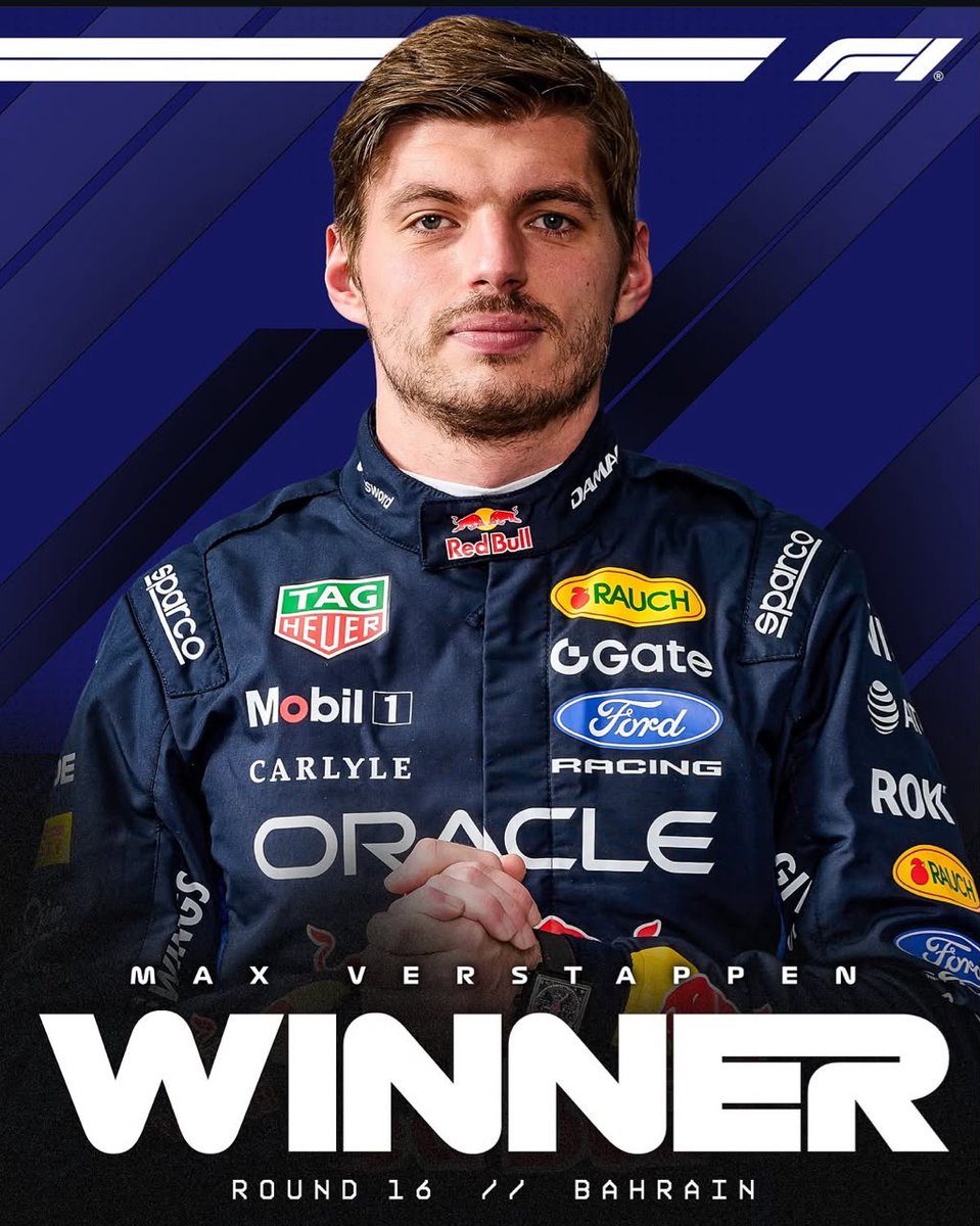 NewsBFM's tweet photo. 🔥JUST IN: Red Bull’s Max Verstappen won the F1 Gulf Air Bahrain Grand Prix in Sepang, with Mercedes’ Kimi Antonelli finishing second and Ferrari’s Lewis Hamilton third.

Verstappen also won the last Malaysian Grand Prix in 2017. https://t.co/AwOF6yHTT7
