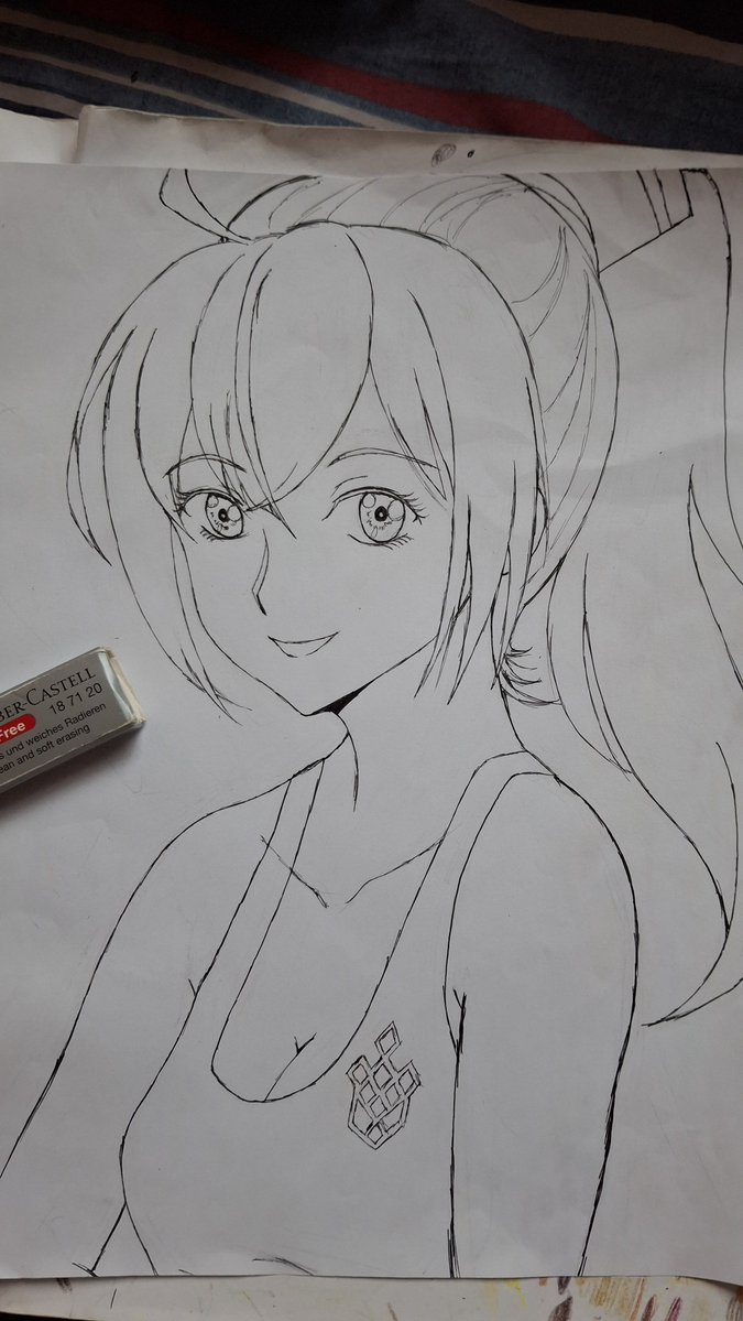 RyuuohDeltaPlus's tweet photo. Casual ponytail Raye-chan WIP https://t.co/3xM8wSM9Ee